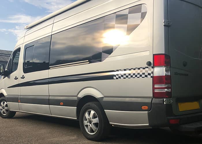Vehicle Decals for Motorscross Van in Huntingdon
