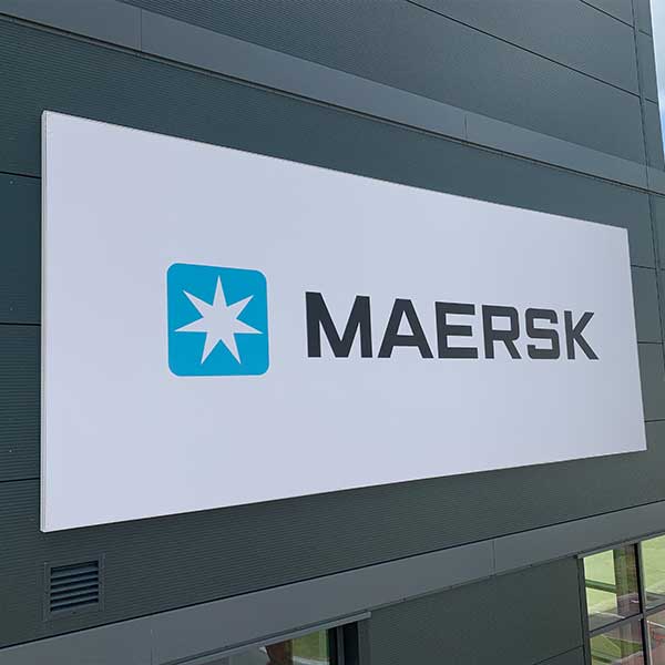 Commercial Sign | Maersk | Kettering | Motive Graphics