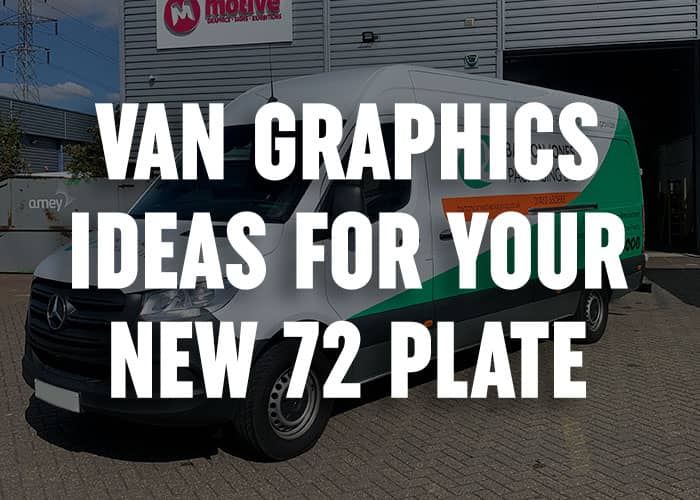 Smart van graphics ideas whilst you await your 72 plate