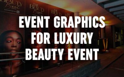 Event branding for luxury beauty event