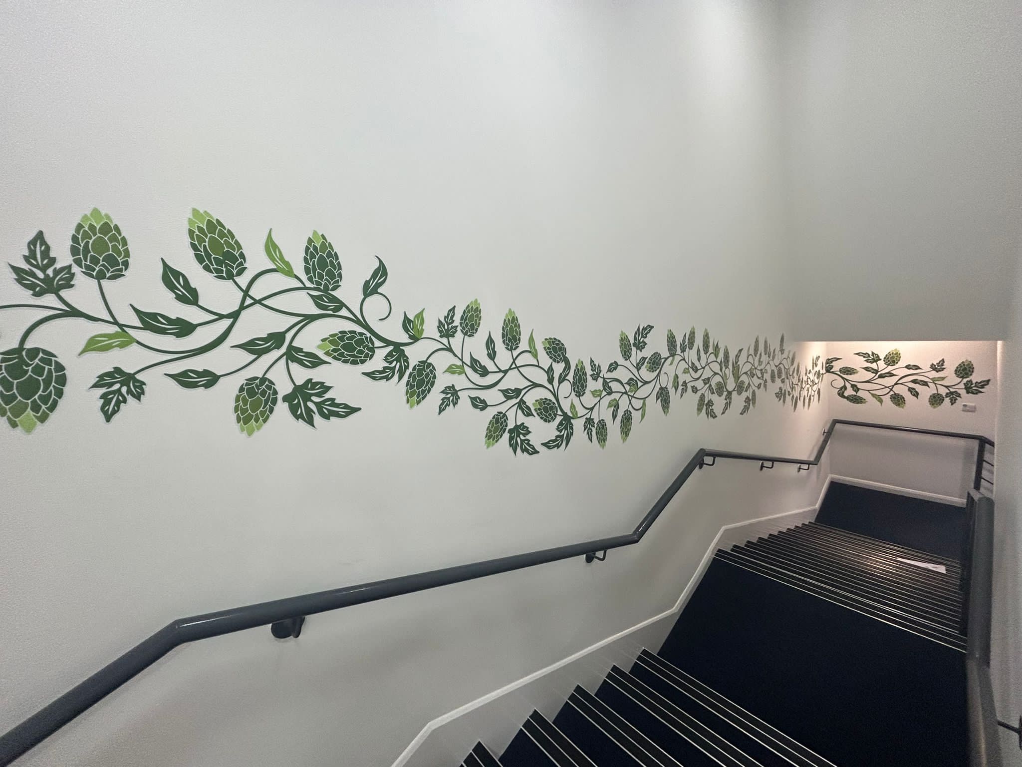 Office vinyl graphics for stairs and communal area | Motive Graphics