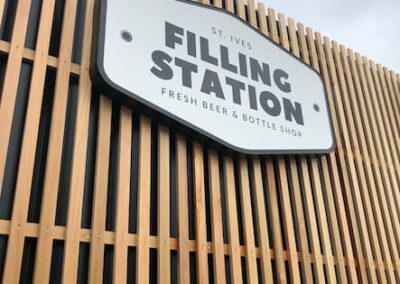 Filling Station St Ives Illuminated Shop signs | Motive Graphics