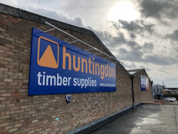 Signage for Huntingdon Timber with LED Lighting | Motive Graphics