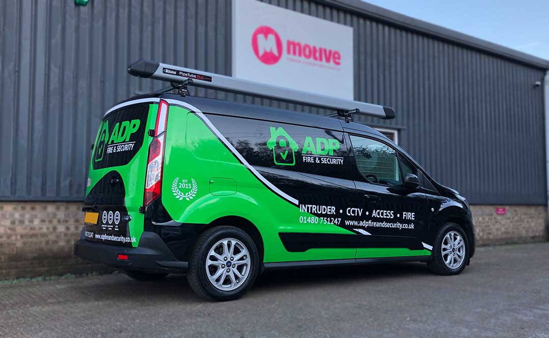 Vehicle wrap | Motive Graphics | ADP Fire and security